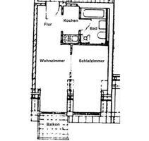 Hübsche 2 Raum Wohnung - 260,00 EUR Kaltmiete, in Werdau (PLZ: 08412)