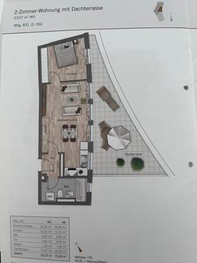 Foto - Befristet 1 Jahr: Moderne 2 Zimmer Wohnung