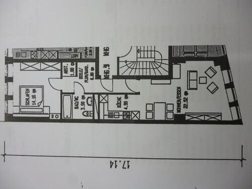 Foto - Ab sofort gepflegte 2,5 Zi. (54qm) Wohnung mit EBk im Zentrum