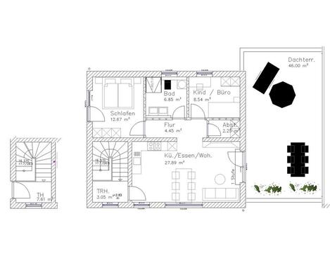 Foto - Wohnung mit Dachterrasse und EBK