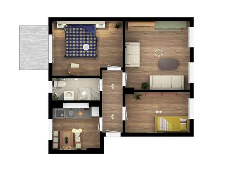 Foto - 3 Zimmer Etagenwohnung zur Miete in Schönebeck (Elbe)