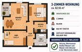 Foto - 3 Zimmer Erdgeschoßwohnung zur Miete in Fürstenfeldbruck