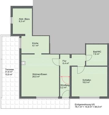 Foto - 2.5 Zimmer Terrassenwohnung in Nürtingen
