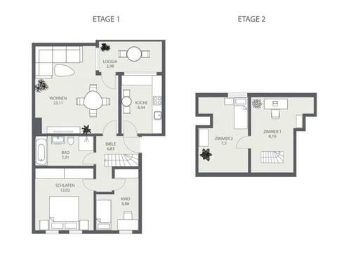 Foto - Schöne 3,5 Zimmer Maisonettewohnung I Saniert I Pfersee