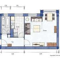 Schöne, geräumige ein Zimmer Wohnung in Berlin, Siemensstadt