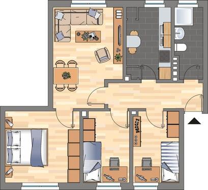 Foto - Etagenwohnung zur Miete in Wilhelmshaven