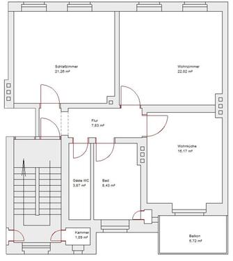 Foto - 3 Zimmer Etagenwohnung zur Miete in Weißwasser (Oberlausitz)