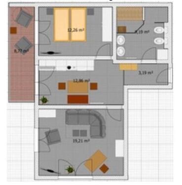 Foto - Komfortwohnung - 599,00&nbsp;EUR Kaltmiete, ca.&nbsp; 60,90&nbsp;m&sup2;