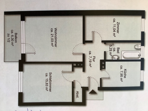 Foto - Etagenwohnung in Bremen zur Miete