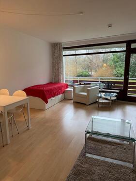 Foto - 1-Zi Whg 45qm voll möbliert, Bestlage Wellingsbüttel Balkon