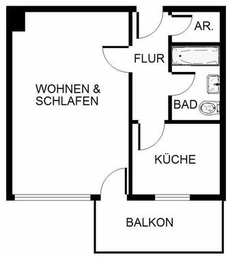 Foto - Etagenwohnung in Bonn zur Miete