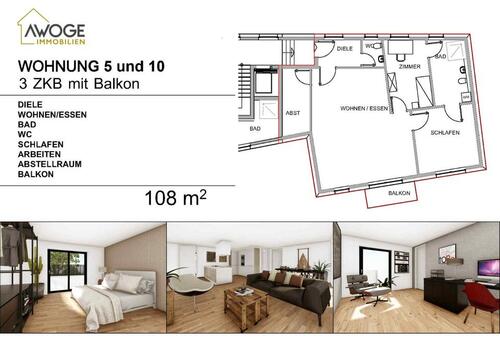 Foto - Vermietung Neubau Erstbezug 3 ZKDB in Übach-Palenberg Zentrum WE05WE10