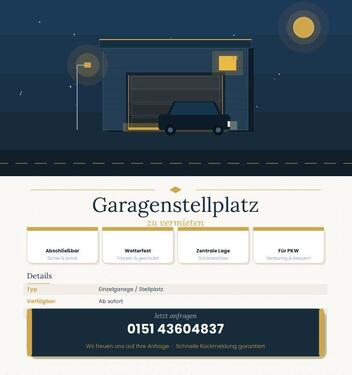 Foto - Garagenstellplatz - 80,00&nbsp;EUR Miete,