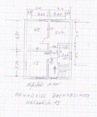 Foto - 2-ZKB DG Wohnung - 60m2 - Uhlandstr. 65428 Rüsselsheim