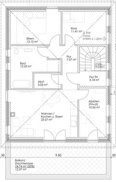 Foto - 4 Zimmer Etagenwohnung zur Miete in Hodenhagen