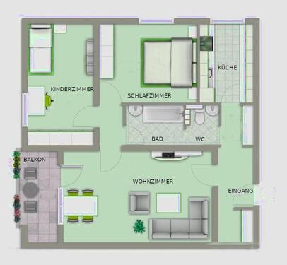 Foto - Traumhafte 3-Zimmer-Wohnung (ca. 73 m²), komplett renoviert – Eic