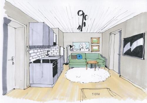 Foto - 1 Zimmer Etagenwohnung in Augsburg