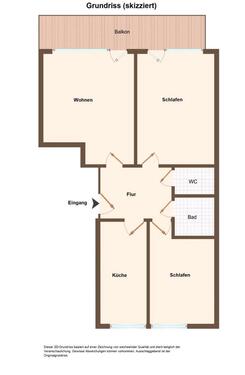 Foto - 3 Zimmer Etagenwohnung in Freiburg im Breisgau