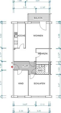 Foto - 2 Zimmer Etagenwohnung zur Miete in Chemnitz