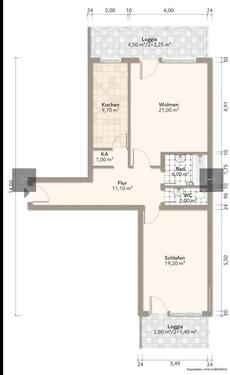 Foto - Helle 2-Zimmer-Wohnung mit 2 Balkonen nahe BMW