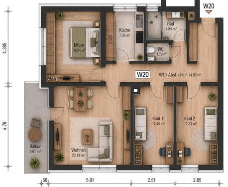 Foto - Großzügige 4-Zimmer-Wohnung mit Weitblick & Top-Infrastruktur