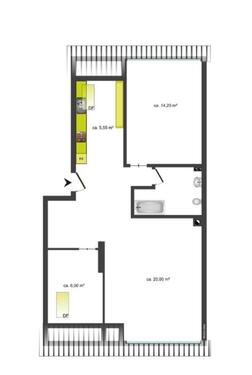 Foto - 2,5 Zimmer ETW Niendorf zentral, modern, hell
