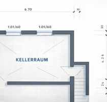 Lagerfläche Kellerraum (28,5 m²) mit Autozufahrt in Künzell