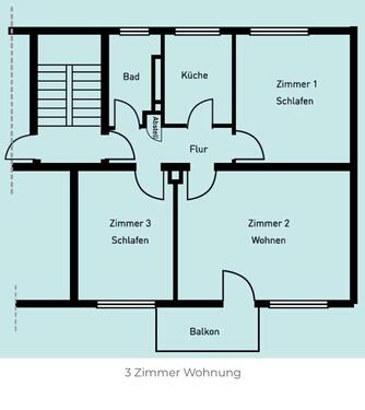 Foto - Etagenwohnung in Hanau zur Miete