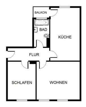 Foto - 2 Zimmer Etagenwohnung zur Miete in Ludwigshafen am Rhein