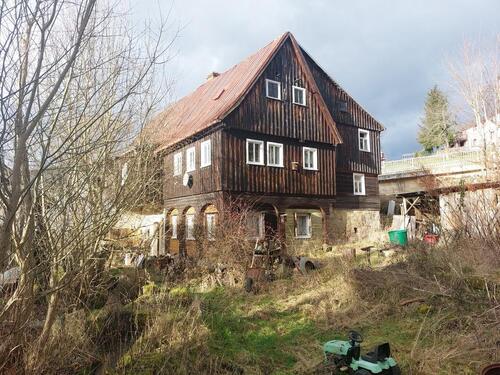 Foto - Umgebindehaus in Hinterhermsdorf (Sebnitz) ehemalige Mühle