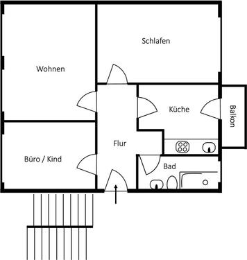 Foto - 3 Zimmer Etagenwohnung zur Miete in Bad Pyrmont