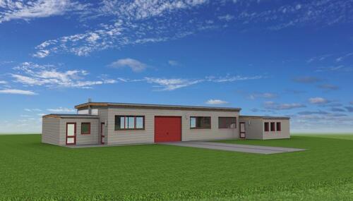 Foto - Lager- und Produktionshalle mit Büros+Küche und Stellplätzen