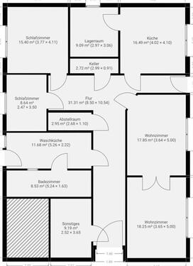 Foto - 5 Zimmer Erdgeschoßwohnung in Goldenstedt
