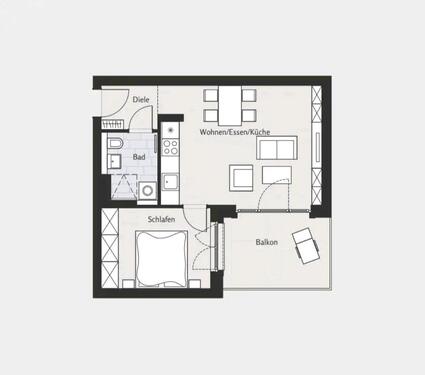 Foto - 2 Zimmer Etagenwohnung zur Miete in Berlin