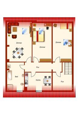 Foto - 3 Zimmer Etagenwohnung zur Miete in Parchim