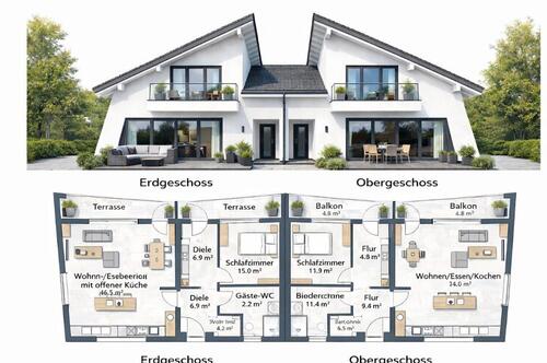 Foto - 5 Zimmer Doppelhaushälfte zum Kaufen in Bad Zwischenahn