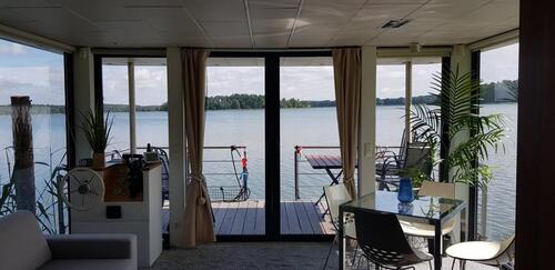 Foto - FESTLIEGENDES Hausboot in Rheinsberg - noch Termine frei !!