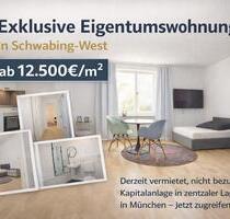 Zum Kauf- 1-Zimmer Apartment Wohnung - Top vermietet - Top-Lage - München Schwabing-Freimann