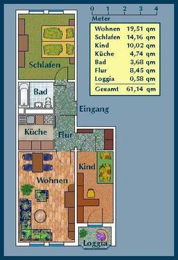 Foto - 3 Zimmer Etagenwohnung zur Miete in Dresden