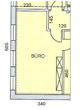 Foto - Bürozimmer Arbeitszimmer - 500,00&nbsp;EUR Kaltmiete, ca.&nbsp; 18,00&nbsp;m&sup2;