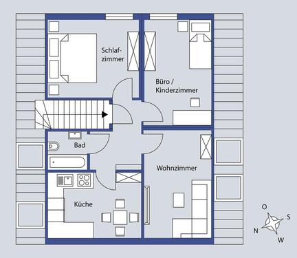 Foto - Gemütliche Dachgeschosswohnung mit Garten
