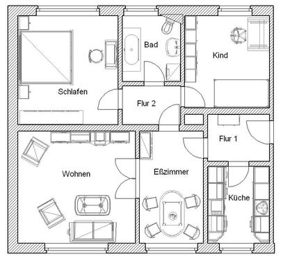 Foto - Etagenwohnung zur Miete in Freiberg