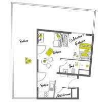 Möblierte Wohnung - Typ: Penthouse XL mit Dachterrasse - NUR für eine Person! - Berlin Neukölln