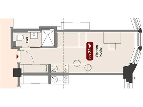 Foto - Studenten Apartment in Leipzig - 560,00 EUR Kaltmiete,