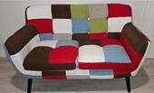 Foto - Skandinavischer 2 Sitzer Sessel Patchwork gut erhalten