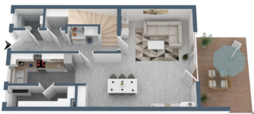 Foto - 3 Zimmer Reihenhaus in Lingen (Ems)