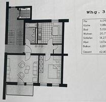Sonneberg – Neu sanierte 2-Zimmer-Wohnung mit Balkon - 1. OG