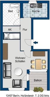 Foto - Etagenwohnung zur Miete in Berlin