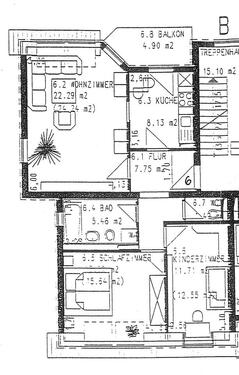 Foto - 3 Zimmer Dachgeschoßwohnung zur Miete in Velten