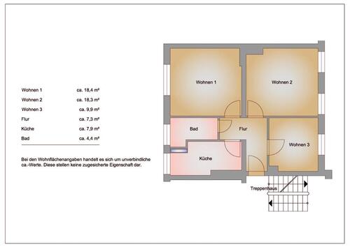 Foto - Etagenwohnung zur Miete in Frankfurt (Oder)